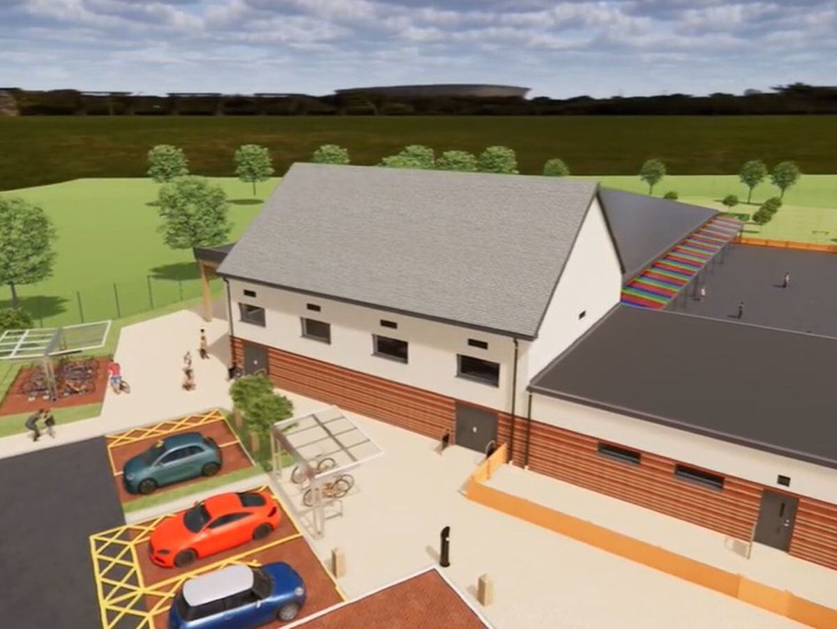 An artist's impression of the Allscott Meads academy