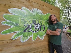 LAST PIC MNA PIC  DAVID HAMILTON PIC  SHROPSHIRE STAR 23/8/21 At the Exotic Zoo, Telford, owner Scott Adams..