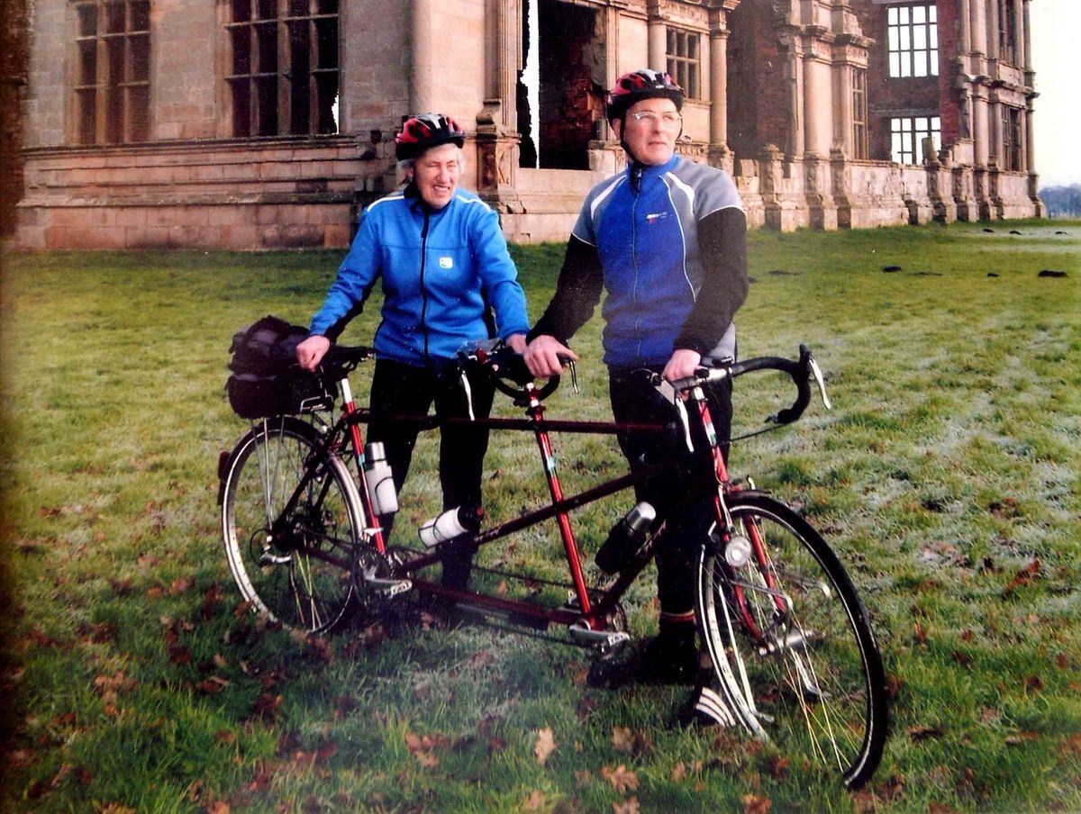 The couple estimate they have cycled over 200,000 miles around the world together