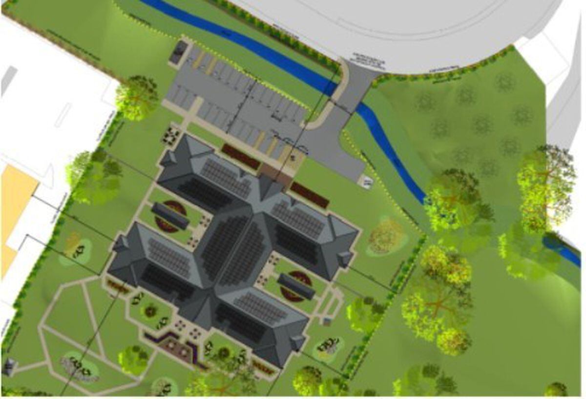 Artist's impression of the proposed retirement home in Market Drayton