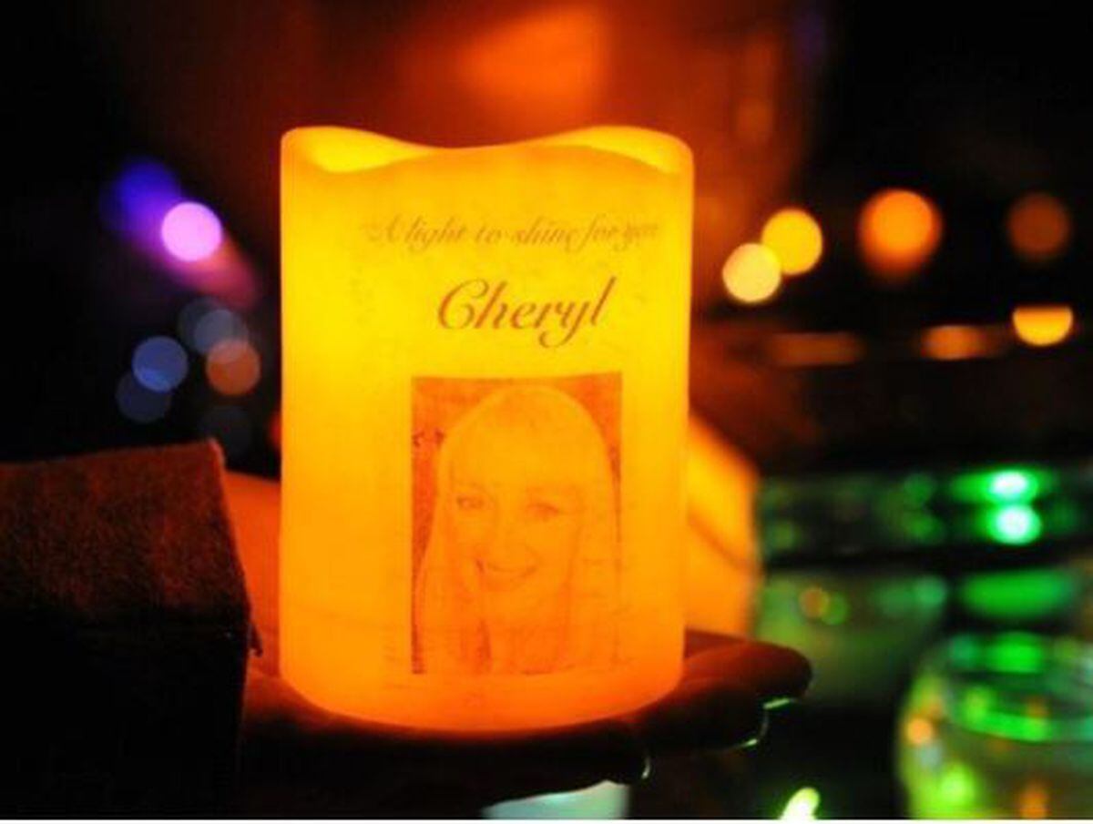 A candle-lit vigil was held in Newport in memory of Cheryl