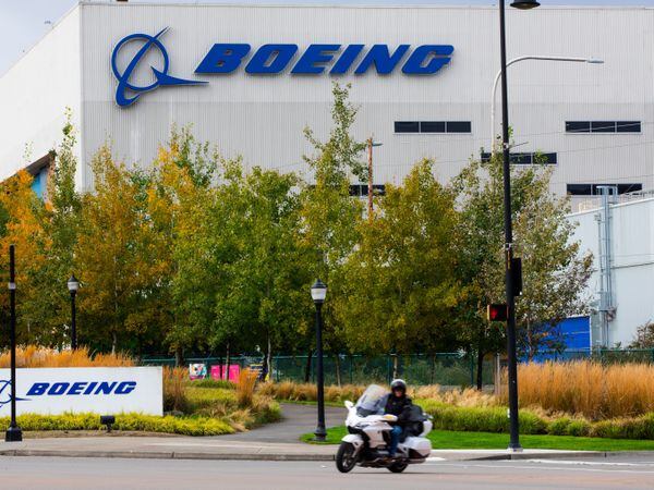 Boeing factory in Renton, WAshington
