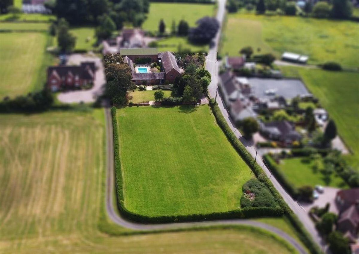 The stunning property from above. Pictures:  Berriman Eaton, Bridgnorth