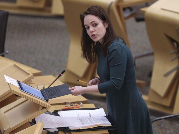 Kate Forbes in Holyrood