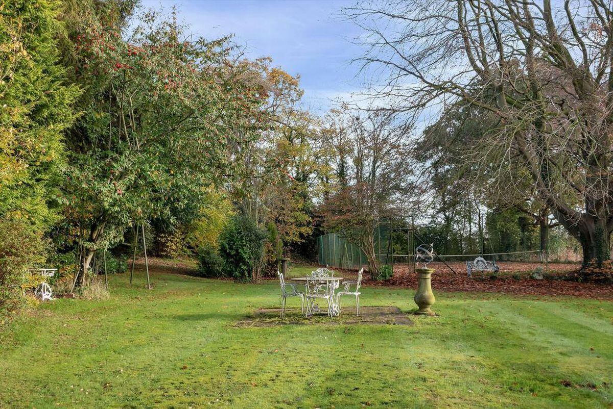The garden included an all-weather tennis court. Photo: Rightmove
