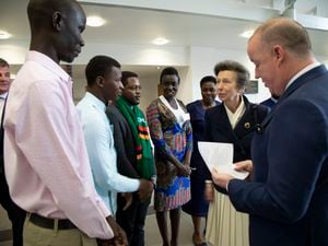 The Princess Royal meeting international students