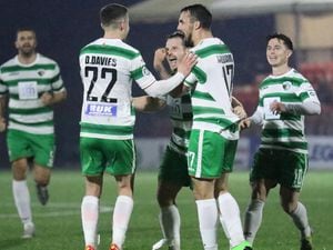 TNS celebrate against Bala - Picture (TNS/Phil Blagg)