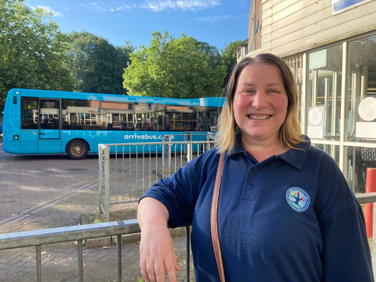Nicky Lloyd-White opts for a bus to get her to Whitchurch Church of England School