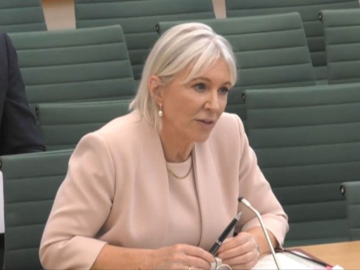 Culture Secretary Nadine Dorries giving evidence to the Digital, Culture, Media and Sport Committee at the House of Commons, London, on the subject of The work of the Department for Digital, Culture, Media and Sport