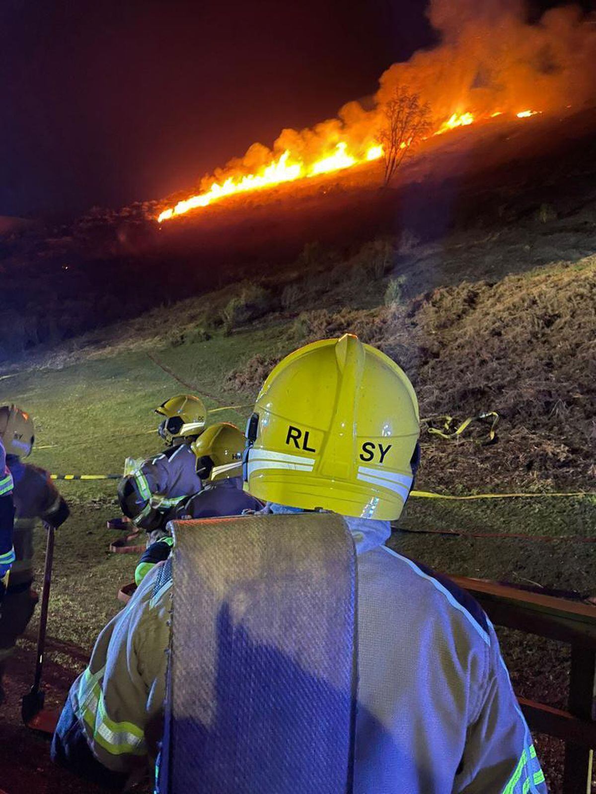Photos show the extent of the fire. Photo: Phil Davies