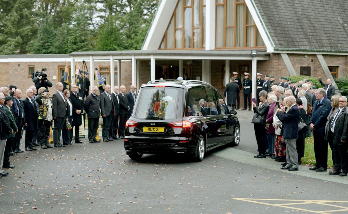 The funeral of David Kerr in Shrewsbury 