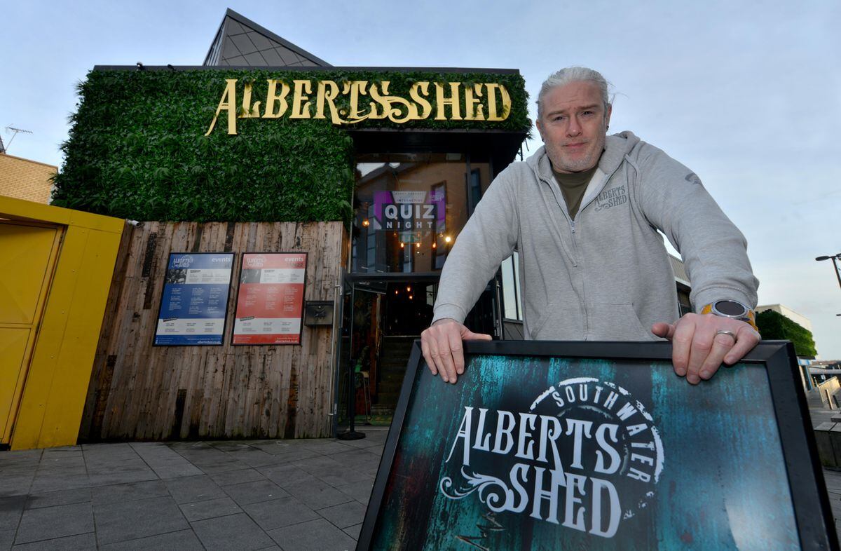 David Gregg from Albert's Shed said customer numbers were now above pre-Covid levels