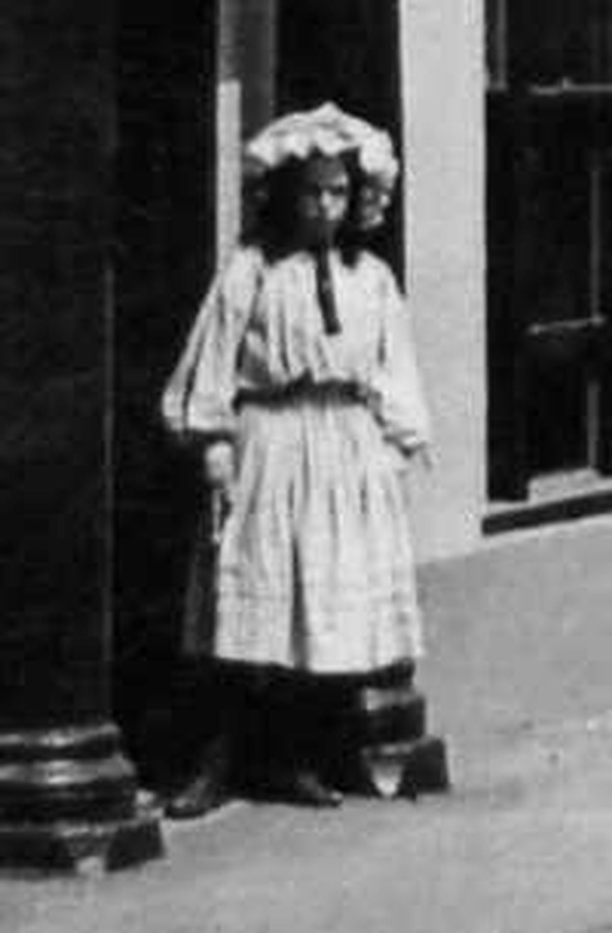The girl in the 1922 Wem picture
