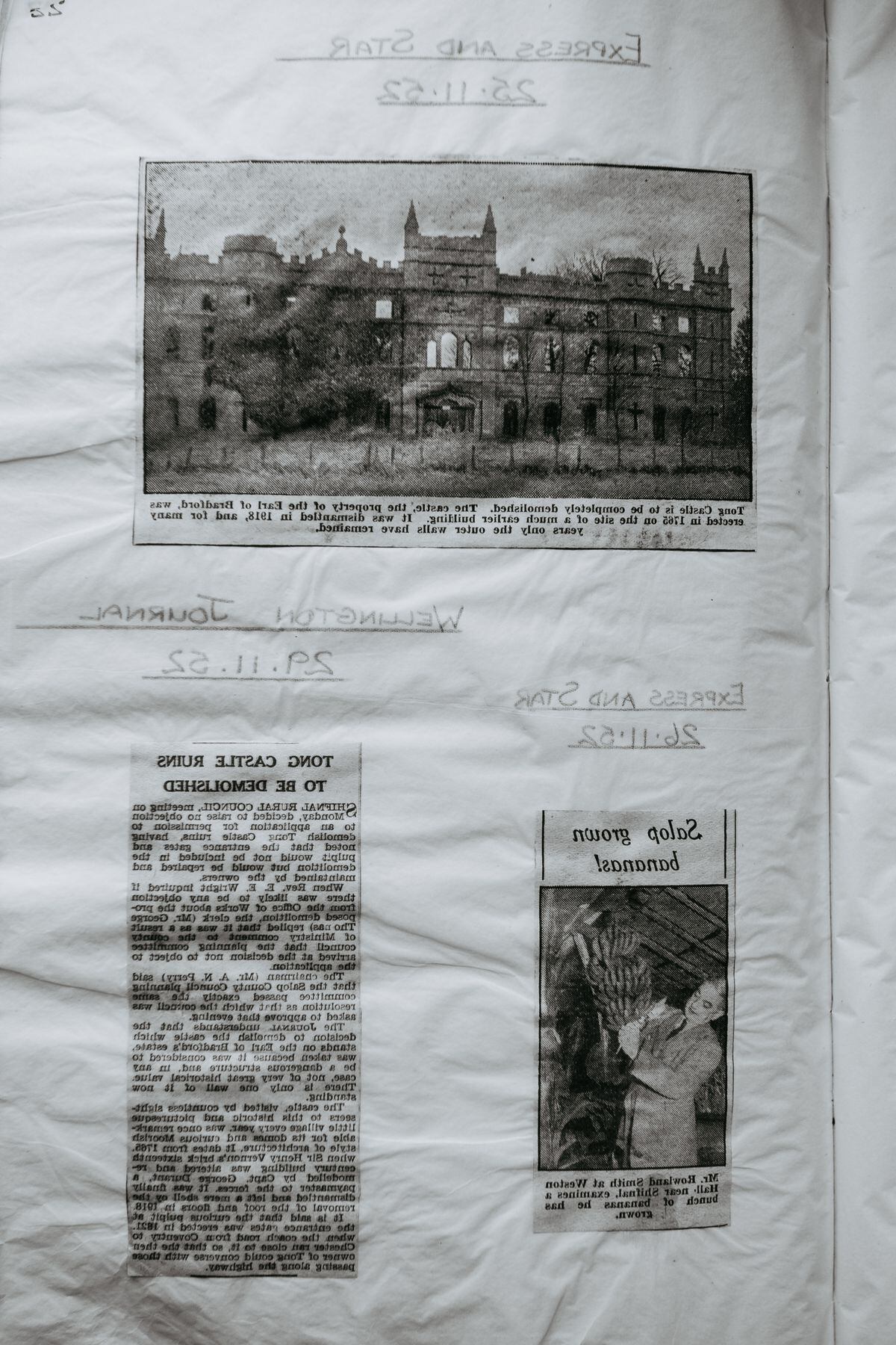The Bridgeman family has a detailed archive relating to the history of the Bradford Estate