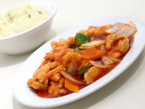 We’re sweet on you – one of the sumptuous sweet and sour dishes to be savoured at China Diner                                                                           Pictures by Russell Davies 