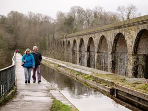 The walk along Chirk Aqueduct has been named on the top 100 in UK