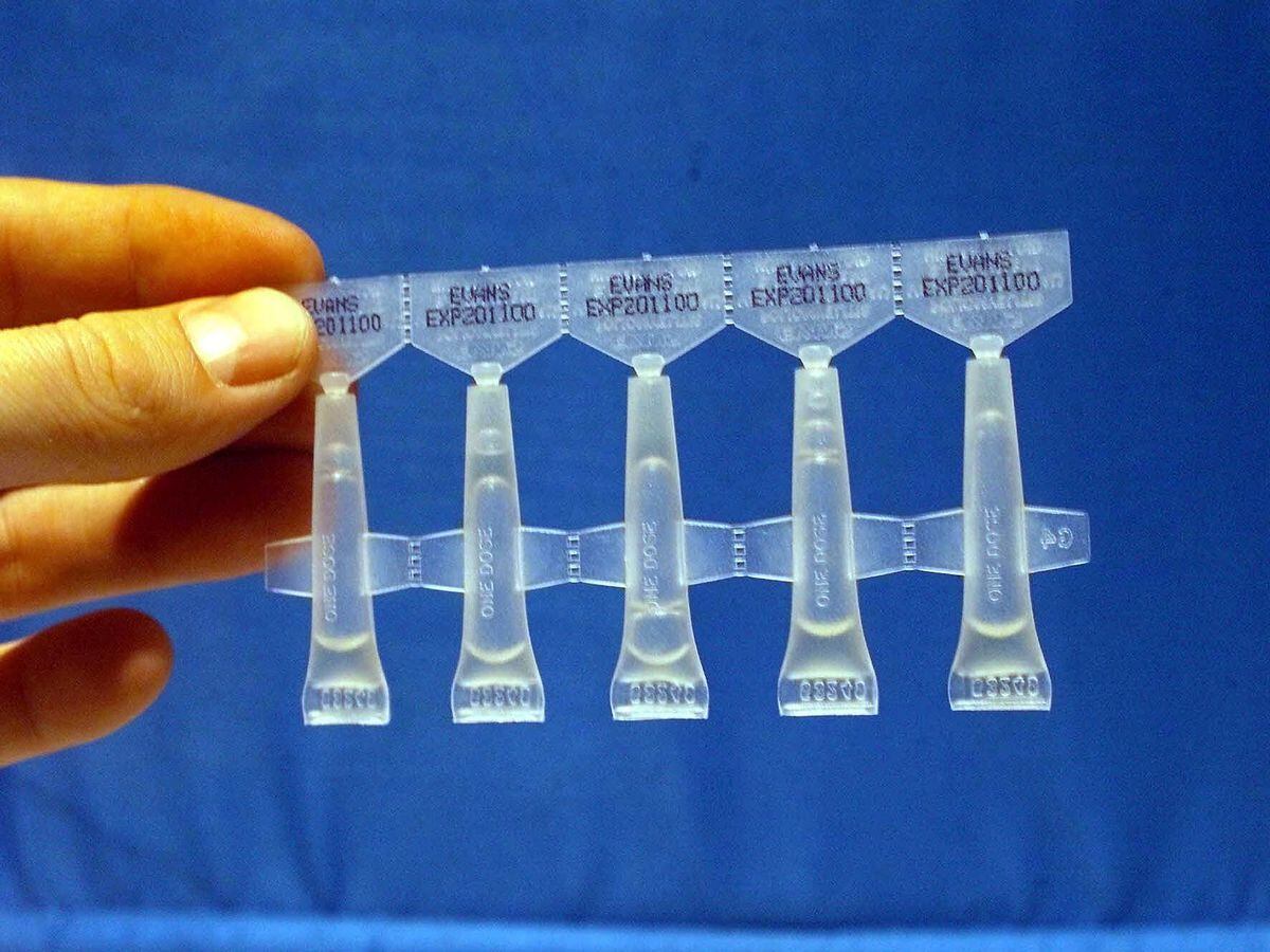 Vials of the polio vaccine