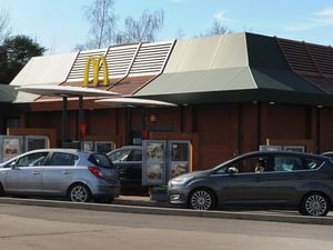 Stock image of a McDonald's drive through