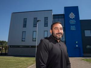 Inspector Gavin Gilmore at Llay police station. Photo: Mandy Jones