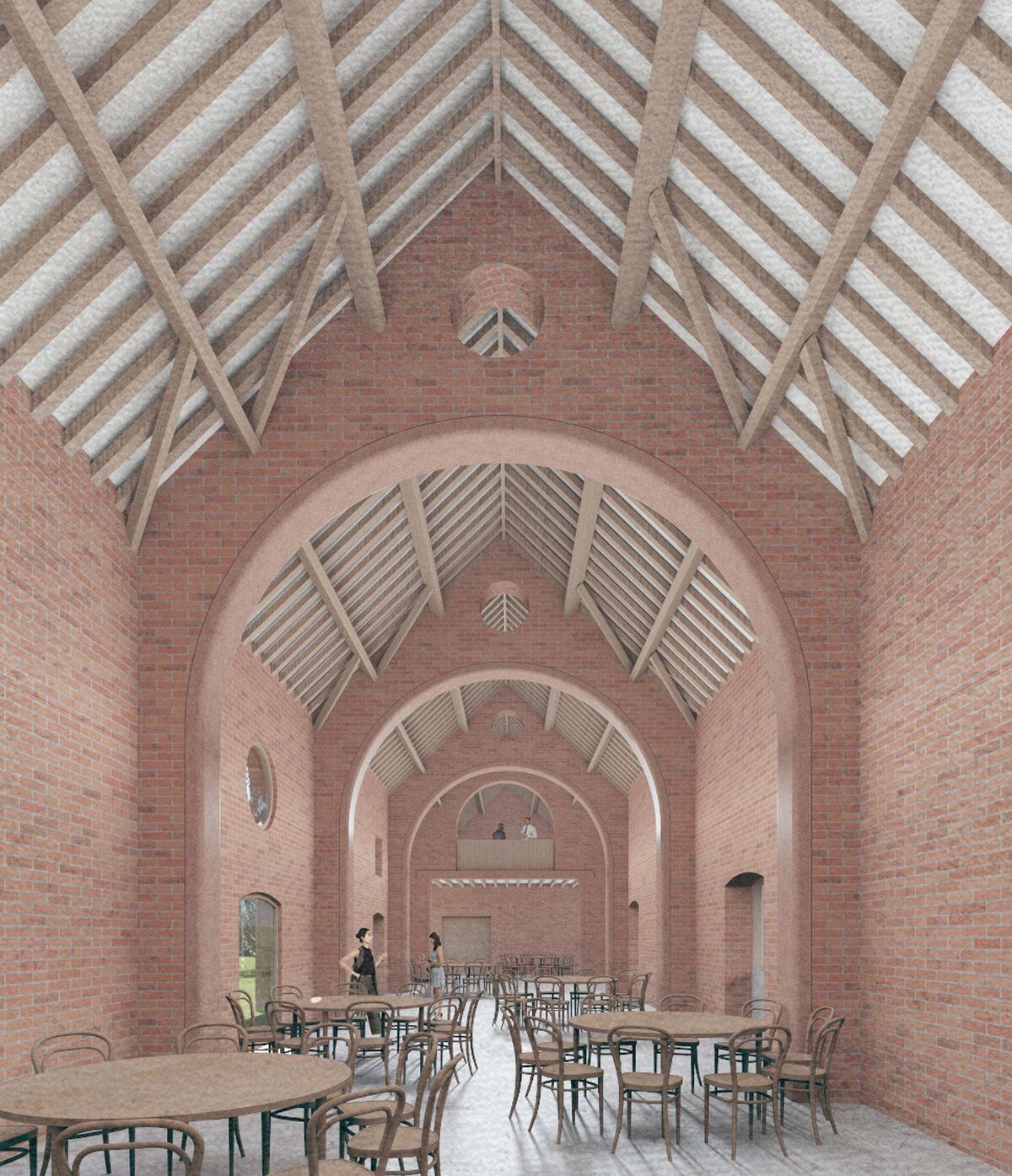 A view of the proposed dining hall at the Meashill Farm project