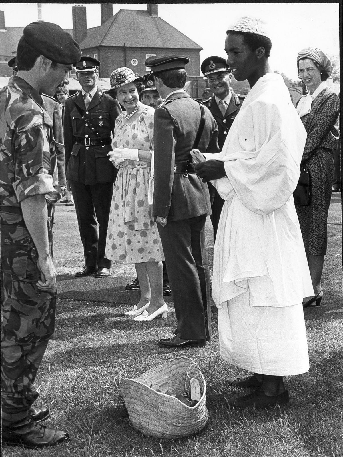 The Queen at COD Donnington in June, 1982