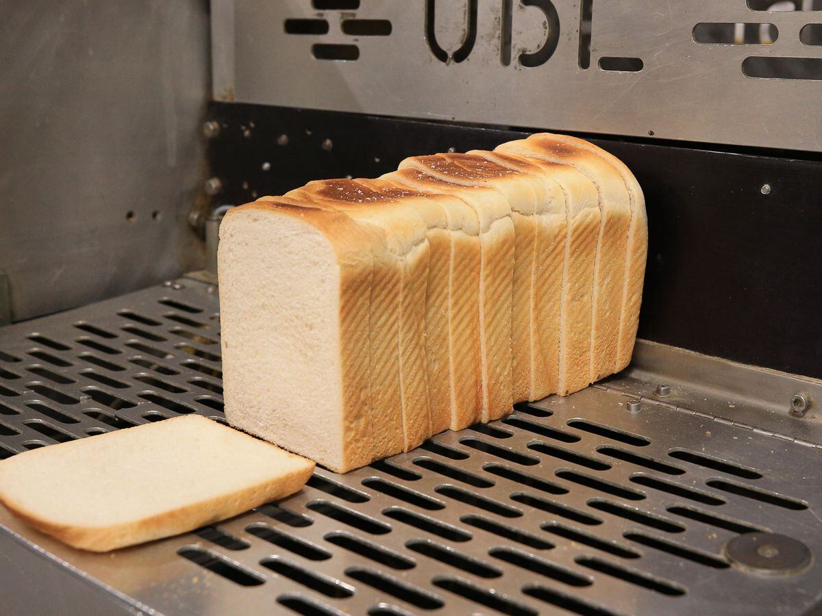 A loaf of sliced white bread