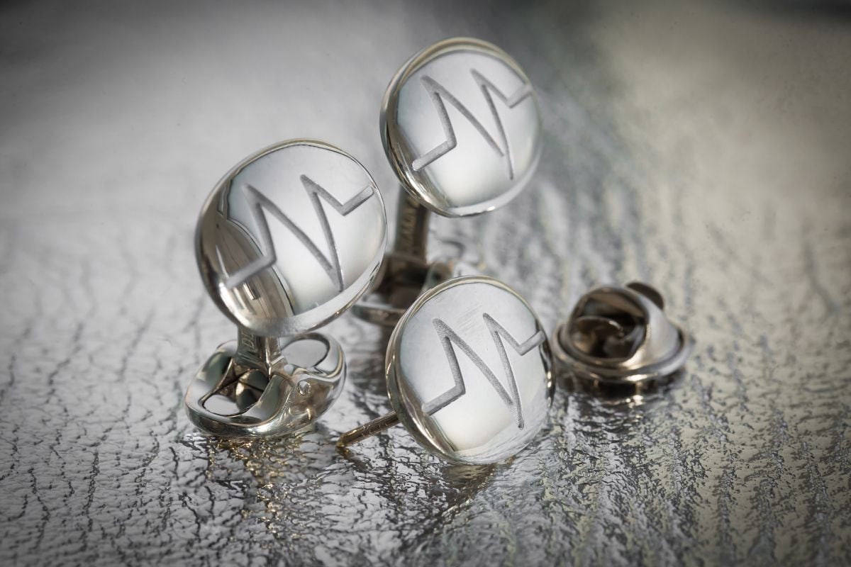 The exclusive cufflinks created by heritage Midlands jewellers, Deakin & Francis
