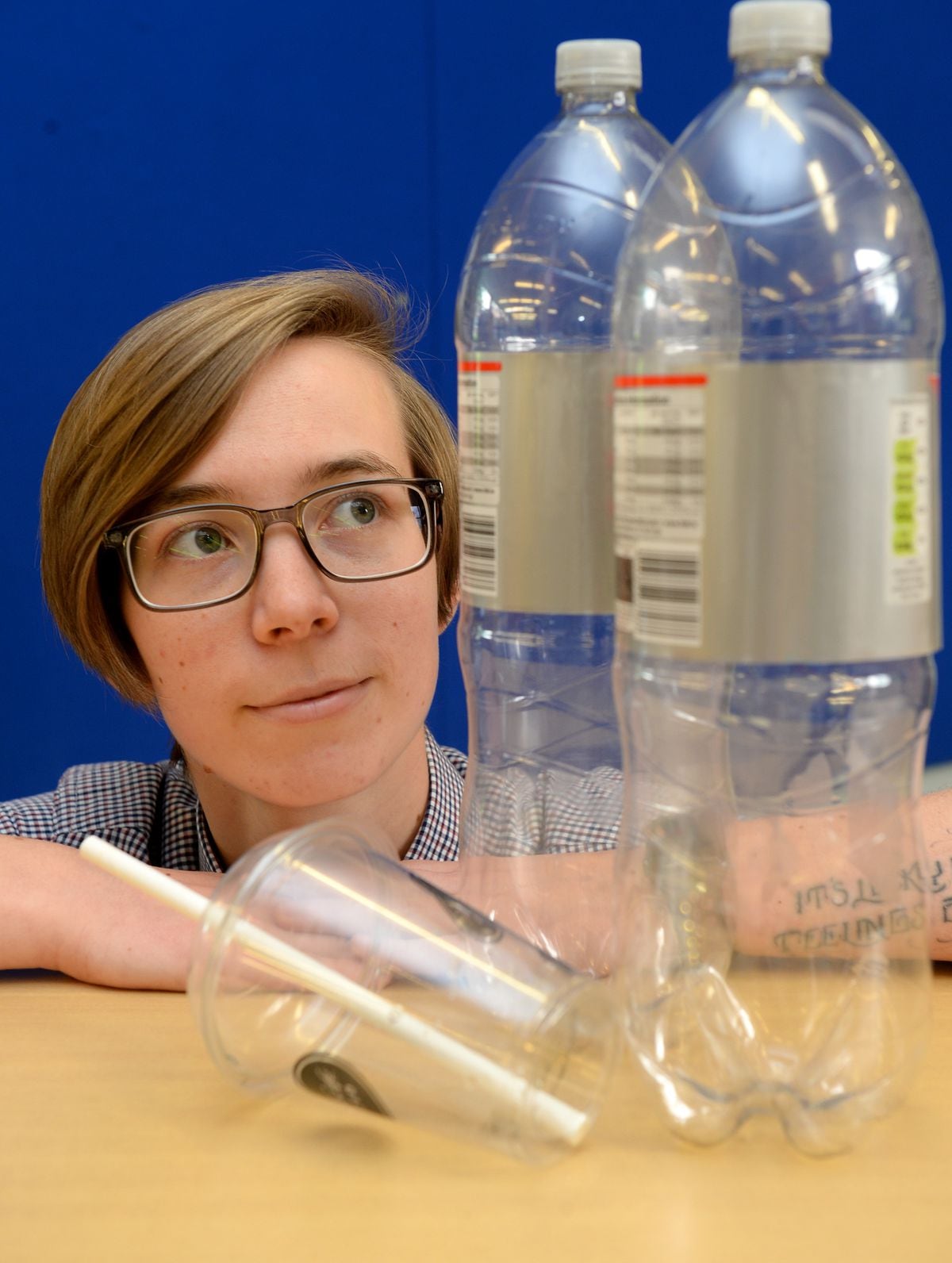 Market Drayton Library is supporting Plastic Free July and will host a talk from Generation Zero Carbon next month. Pictured is library assistant Jessie Wolf