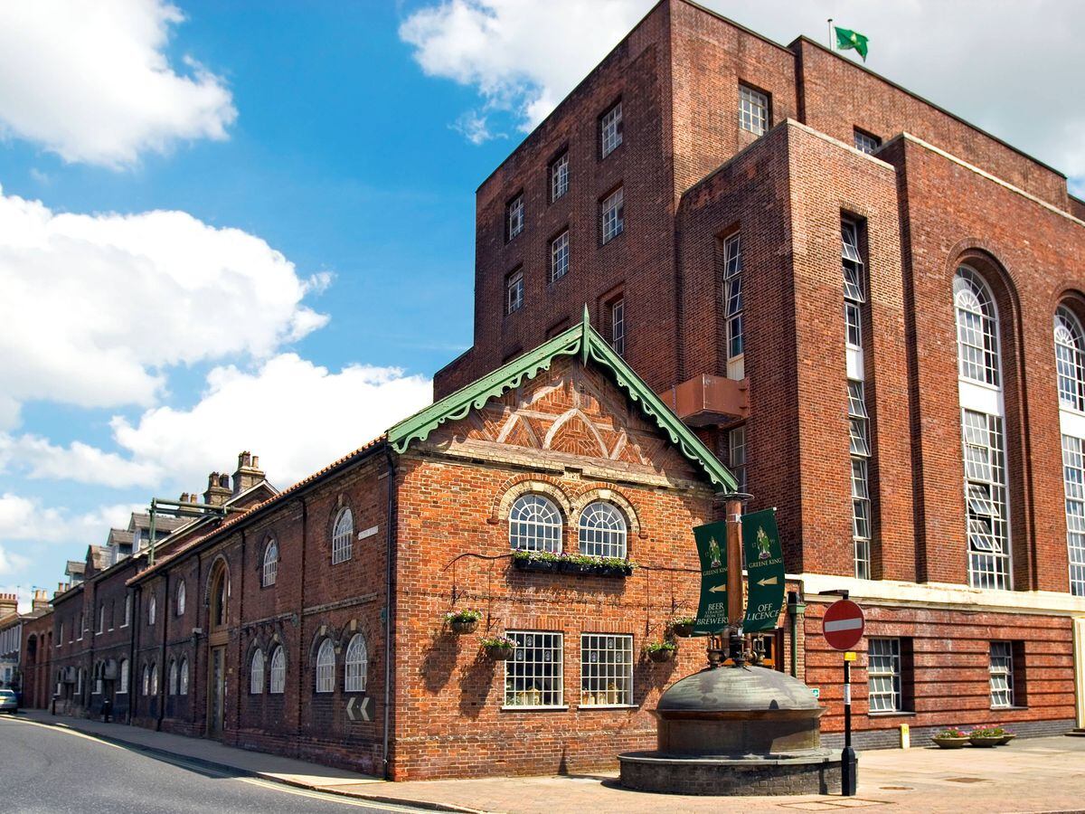 A Greene King brewery in Bury St Edmunds