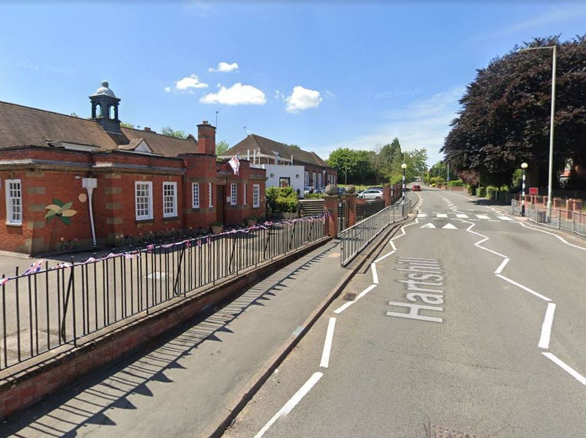 The incident happened outside Wombridge Primary School, in Oakengates. Photo: Google.