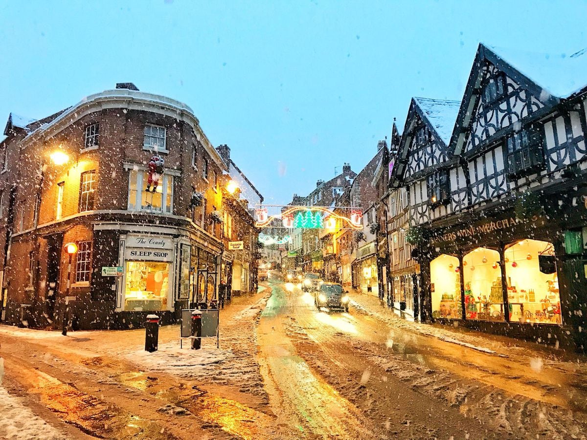Snow in Shrewsbury. Photo: Lee Roberts.