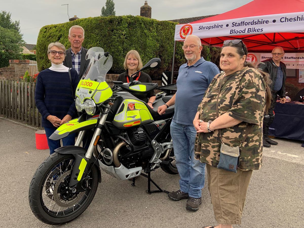 Friends of Mr Sproat joined members of the charity for the unveiling of the new bike