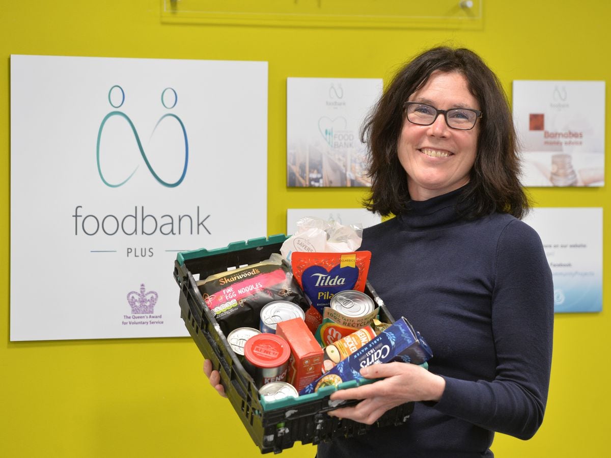 Food bank Plus project lead Karen Williams, at Barnabas Community Church, Shrewsbury