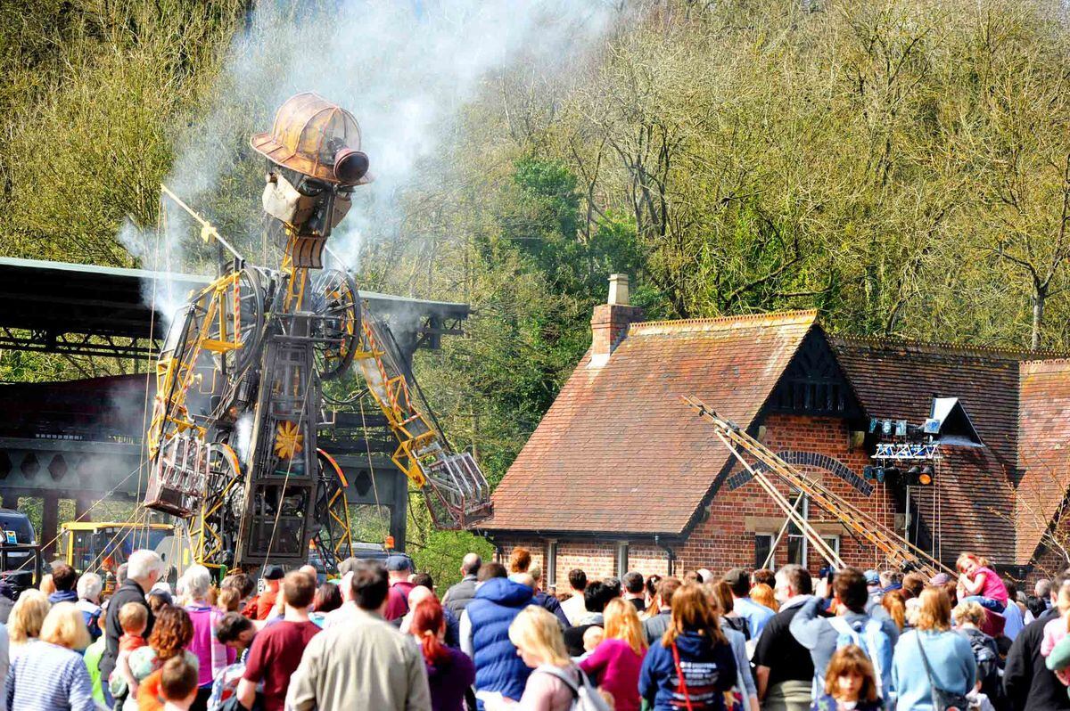 Blists Hill Museum, Ironbridge, and the Man Machine comes to life