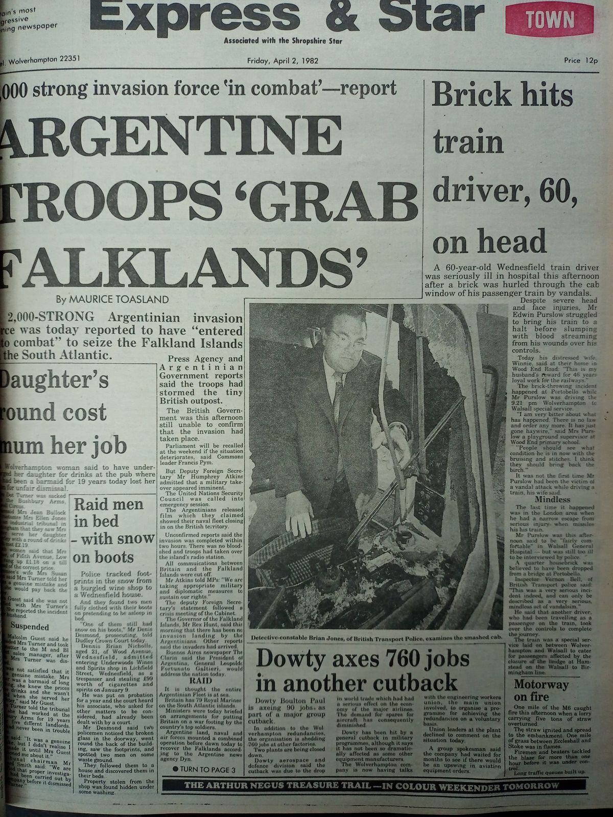 How the Express & Star reported on the invasion