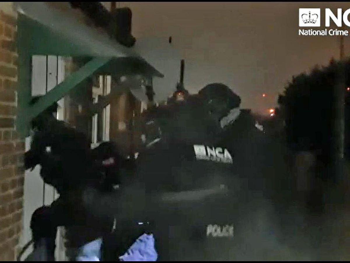 A raid on one of several addresses in London by the NCA