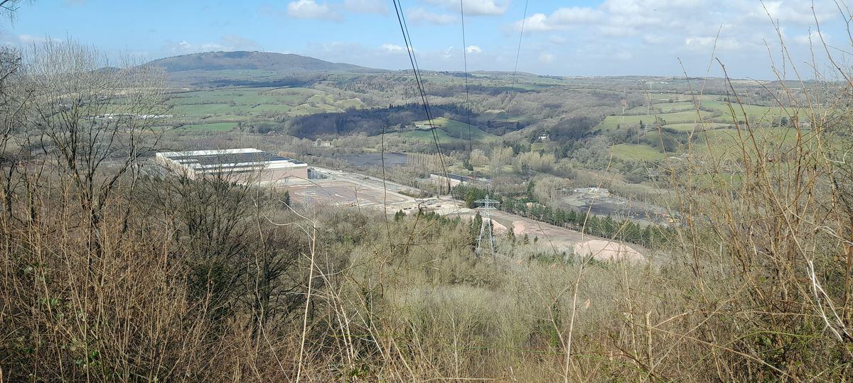Ironbridge pic. The site of the demolished Ironbridge power station. Picture taken on March 18, 2022, from Benthall Edge. Photo by freelance Toby Neal. The Wrekin is in the distance. 