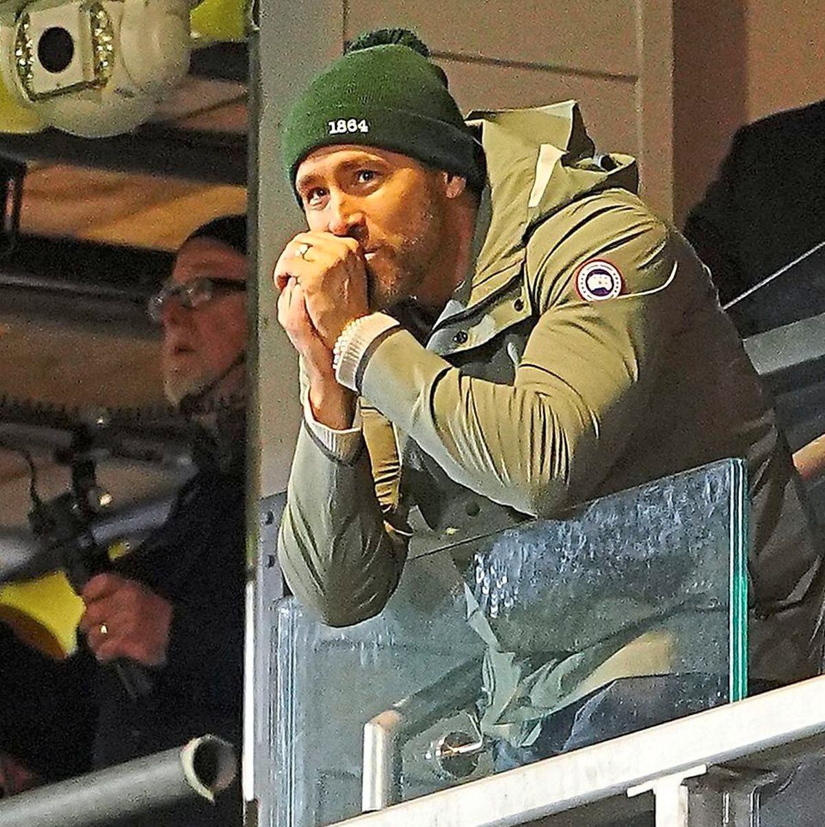 
              
Wrexham co-owner Ryan Reynolds reacts in the stands during the Emirates FA Cup fourth round match at The Racecourse Ground, Wrexham. Picture date: Sunday January 29, 2023. PA Photo. See PA story SOCCER Wrexham. Photo credit should read: Peter Byrne/PA Wire.


RESTRICTIONS: EDITORIAL USE ONLY 
No use with unauthorised audio, video, data, fixture lists, club/league logos or "live" services. Online in-match use limited to 120 images, no video emulation. No use in betting, games or single club/league/player publications.
            
