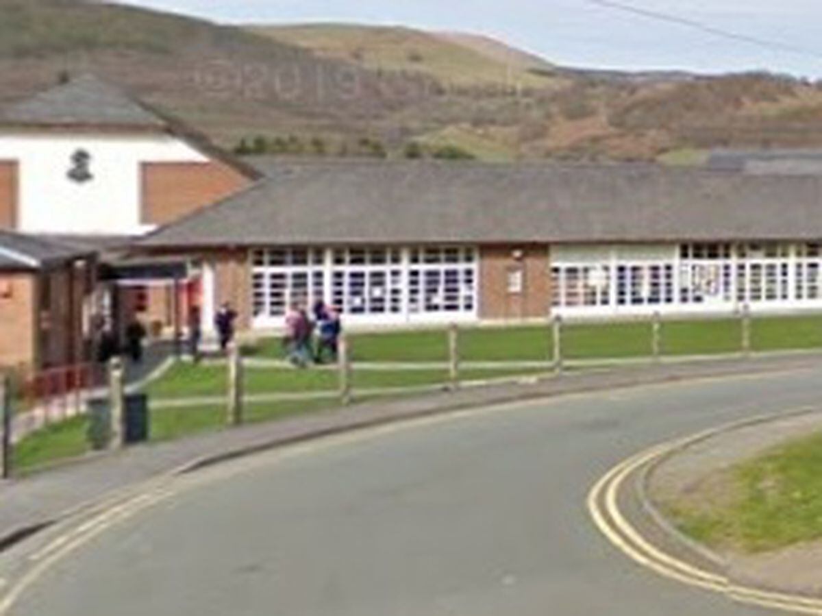 Ysgol Bro Hyddgen in Machynlleth - a new school will be built there soon to replace the deteriorating current school buildings.