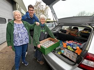 Oswestry and Borders Food Bank volunteers