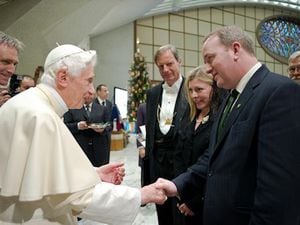 Wrekin MP Mark Pritchard met the Pope during a visit to the Vatican in December