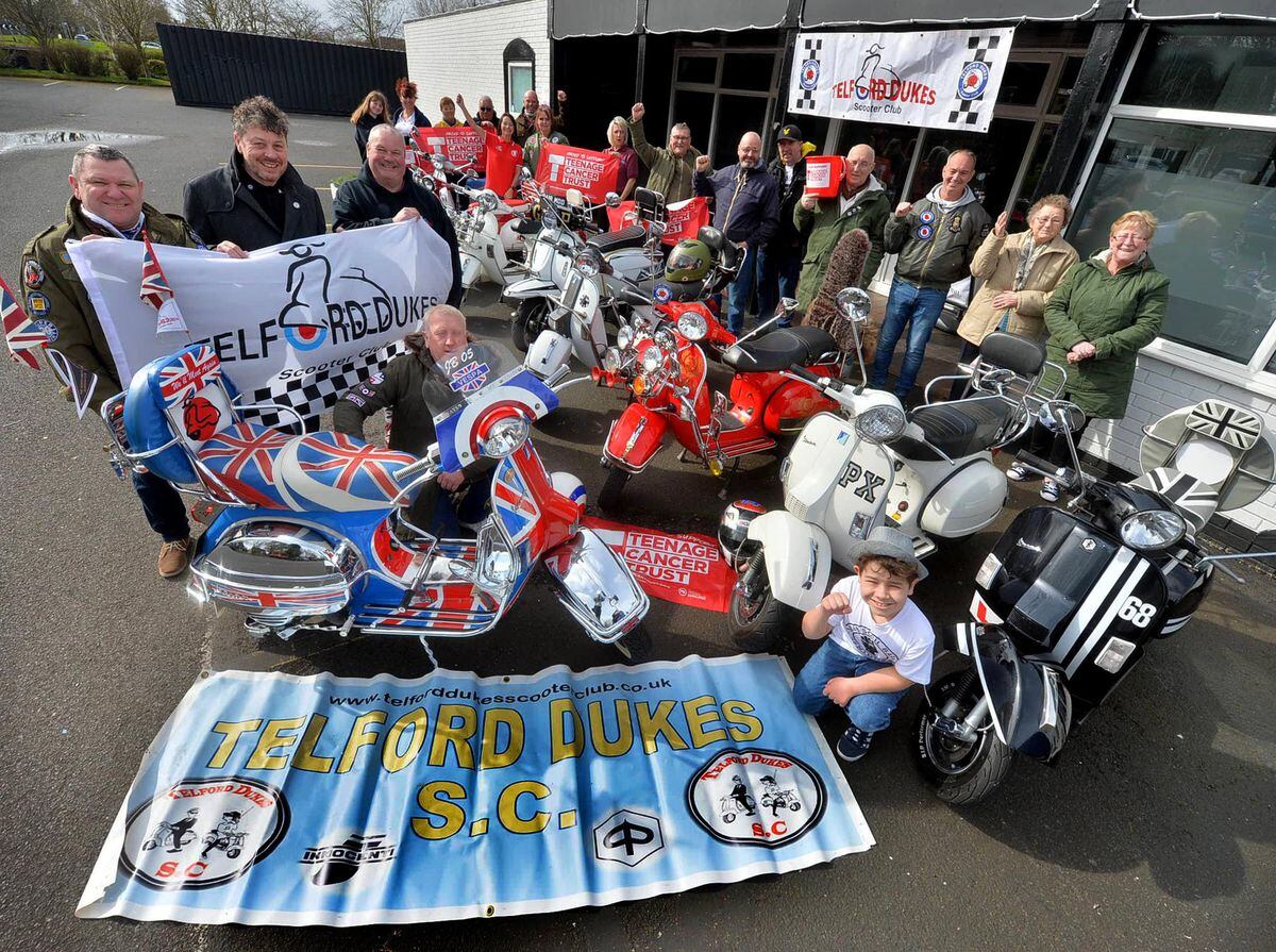 The Telford Dukes scooter club is raising money with a March of the Mods fundraiser
