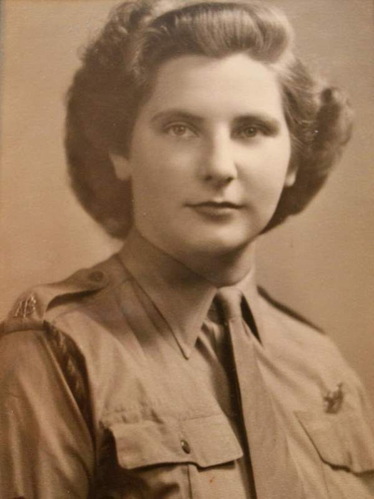 Shropshire's Betty Vine-Stevens, as she was in wartime, who was sent to work at Bletchley Park