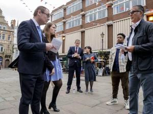Star journalist Mark Andrews and Katy Balls from The Spectator put Adam Kirby on the spot about his energy plans, while Alastair Campbell and Sayeeda Warsi look on
