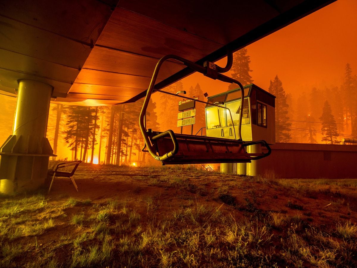 Lake Tahoe wildfire