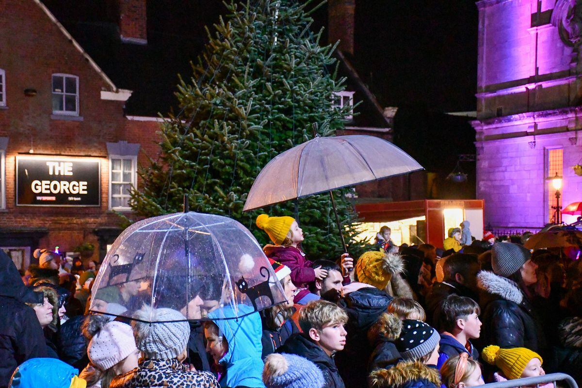 The Oswestry lights switch-on. Photo: Graham Mitchell