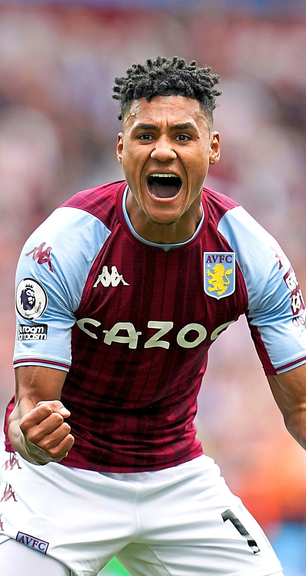 
              
Aston Villa's Ollie Watkins celebrates scoring their side's first goal of the game during the Premier League match at Villa Park, Birmingham. Picture date: Saturday April 30, 2022. PA Photo. See PA story SOCCER Villa. Photo credit should read: Nick Potts/PA Wire.


RESTRICTIONS: EDITORIAL USE ONLY 
No use with unauthorised audio, video, data, fixture lists, club/league logos or "live" services. Online in-match use limited to 120 images, no video emulation. No use in betting, games or single club/league/player publications.
            
