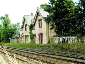 The former Baschurch station sits next to the Shrewsbury to Chester railway line.