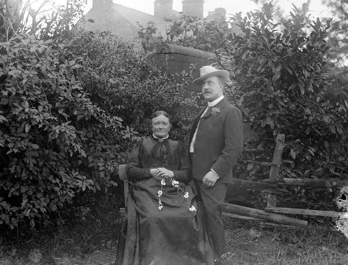 George with his wife.