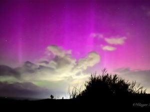 The Aurora from Oswestry Hill Fort photo Jody Wilson 